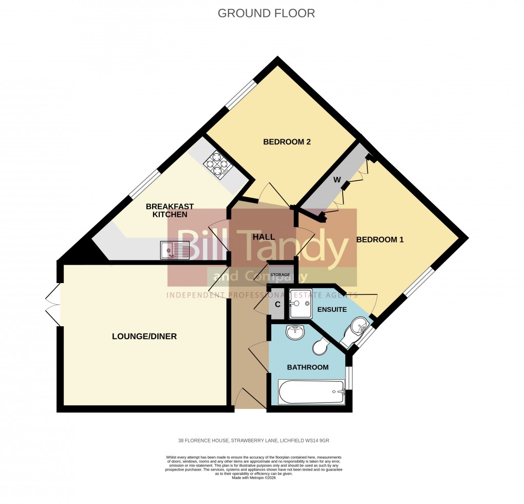 Floorplan for City Wharf, Lichfield, Staffordshire