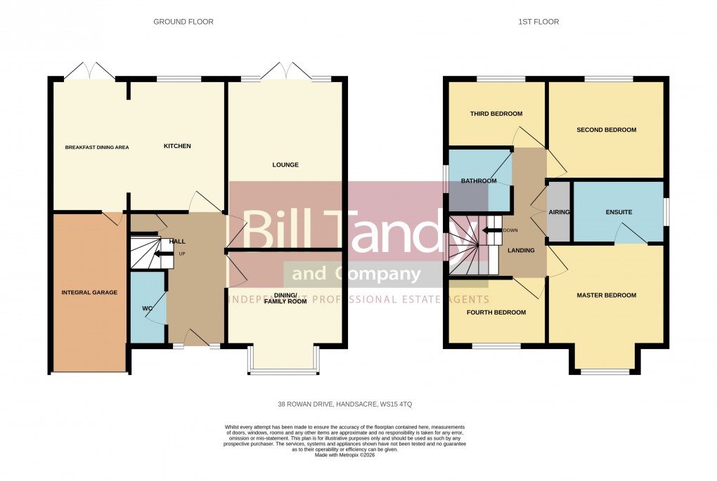 Floorplan for Handsacre, Rugeley, Staffordshire